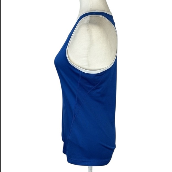 Nike Blue & White Racerback Athletic Dri-Fit Tank Size M - Picture 3 of 9